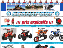 Tablet Screenshot of eco-importateur-magasin-quad-scooter-motocross.com